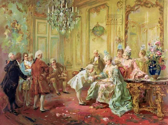 Præsentationen af den unge Mozart for Madame de Pompadour i Versailles i 1763
